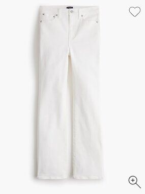 J. Crew White Ankle flare jeans • size 28 • NWT • CQ509